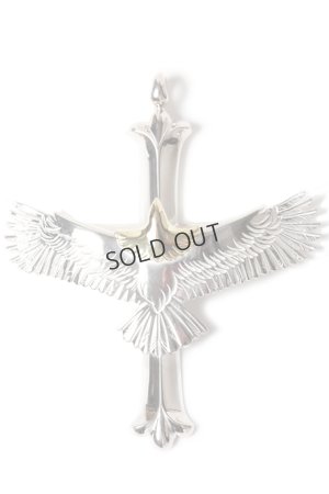画像1: {SOLD}Taro Washimi タロウ ワシミ 鷲見太郎 cross pendant/eagle eg-02/K18・925 {-BES}{E-09}