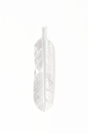 画像2:   Taro Washimi タロウ ワシミ 鷲見太郎 L arabesque flight feather 01/S K18 flower metal/diamond 2mm {-BES}  {E-19}  :WT-202504_19-F 
