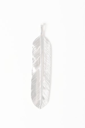 画像2:  {SOLD} Taro Washimi タロウ ワシミ 鷲見太郎 L arabesque flight feather 01/S K18 flower metal/ruby 2mm {-BES}  {E-21}  :WT-202504_21-F 