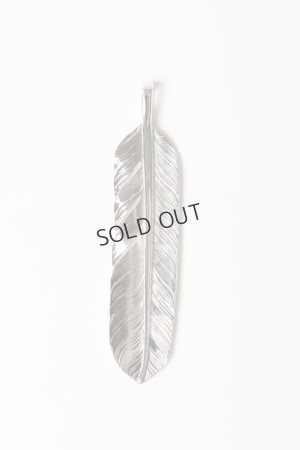 画像2: {SOLD}Taro Washimi タロウ ワシミ 鷲見太郎 L arabesque flight feather 01/S K18 flower metal/ruby 2mm{-BES}{E-21}