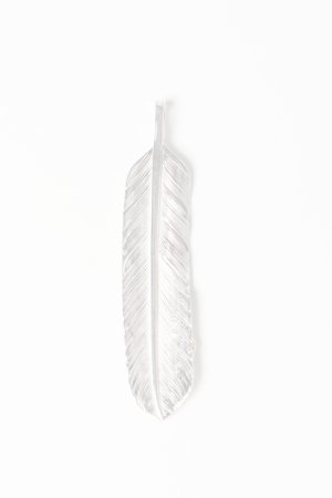 画像2: Taro Washimi タロウ ワシミ 鷲見太郎 L arabesque flight feather 02/S K18 flower metal/ruby 2mm{-BES}{E-22}