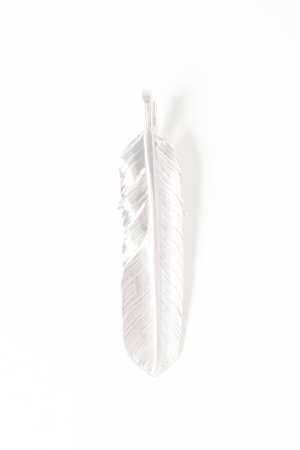 画像2:   Taro Washimi タロウ ワシミ 鷲見太郎 L arabesque flight feather 01/eagle claw pendant 01/S K18 flower metal/diamond 2mm {-BES}  {E-23}  :WT-202504_23-F 