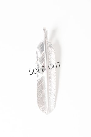 画像2: {SOLD}Taro Washimi タロウ ワシミ 鷲見太郎 L arabesque flight feather 01/eagle claw pendant 01/S K18 flower metal/diamond 2mm{-BES}{E-23}