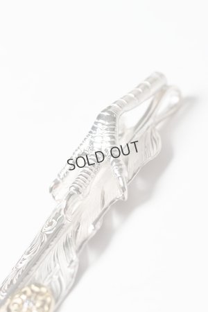 画像4: {SOLD}Taro Washimi タロウ ワシミ 鷲見太郎 L arabesque flight feather 01/eagle claw pendant 01/S K18 flower metal/diamond 2mm{-BES}{E-23}