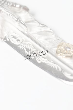 画像5: {SOLD}Taro Washimi タロウ ワシミ 鷲見太郎 L arabesque flight feather 01/eagle claw pendant 01/S K18 flower metal/diamond 2mm{-BES}{E-23}