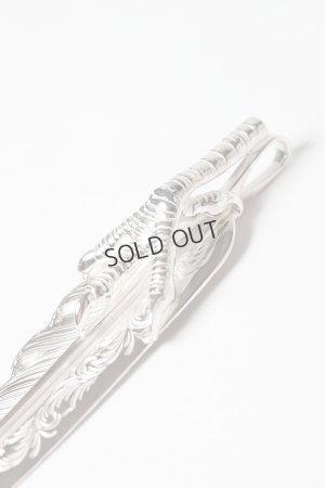 画像5: {SOLD}Taro Washimi タロウ ワシミ 鷲見太郎 L arabesque flight feather 02/eagle claw pendant 02/S K18 flower metal/diamond 2mm{-BES}{E-24}