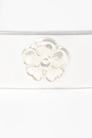 画像4:   Taro Washimi タロウ ワシミ 鷲見太郎 M plain bangle 12mm/M K18 flower metal×3個 {-BES}  {E-27}  :WT-202504_27-F 