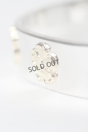 画像5: Taro Washimi タロウ ワシミ 鷲見太郎 M plain bangle 12mm/M K18 flower metal×3個{-BES}{E-27}