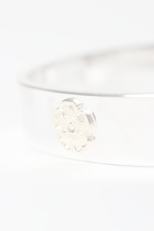 画像5:  {SOLD} Taro Washimi タロウ ワシミ 鷲見太郎 M plain bangle 12mm/M K18 flower metal {-BES}  {E-28}  :WT-202504_28-F 