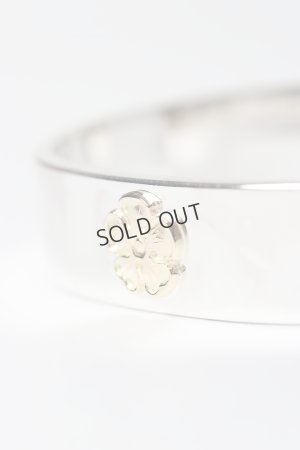 画像5: Taro Washimi タロウ ワシミ 鷲見太郎 M plain bangle 12mm/M K18 flower metal{-BES}