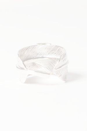 画像2:   Taro Washimi タロウ ワシミ 鷲見太郎 L arabesque flight feather ring/18K Thunder Opal  {-BES}  {E-47}  :WT-202504_47-20 