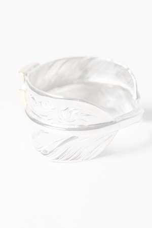 画像5:   Taro Washimi タロウ ワシミ 鷲見太郎 L arabesque flight feather ring/18K Thunder Opal  {-BES}  {E-47}  :WT-202504_47-20 