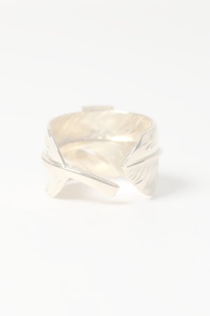 画像2:  {SOLD} Taro Washimi タロウ ワシミ 鷲見太郎 18K L arabesque flight feather ring/18K Thunder Opal  {-BES}  {E-48}  :WT-202504_48-19 