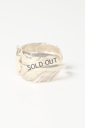 画像3: {SOLD}Taro Washimi タロウ ワシミ 鷲見太郎 18K L arabesque flight feather ring/18K Thunder Opal {-BES}{E-48}