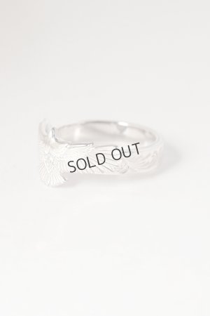 画像2: Taro Washimi タロウ ワシミ 鷲見太郎 eg-05(SV925) SV925 arabesque mountain 5mm ring/diamond 2mm{-BEA}