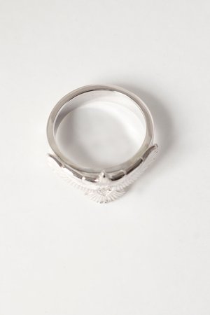 画像4: Taro Washimi タロウ ワシミ 鷲見太郎 eg-05(SV925) SV925 arabesque mountain 5mm ring/diamond 2mm{-BEA}