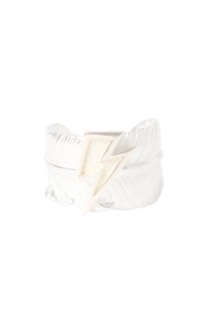 画像1:  {SOLD} Taro Washimi タロウ ワシミ 鷲見太郎 L old feather ring 02/K18 big thunder {-BEA}  :WT-202511_03-17 