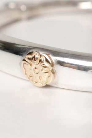 画像2: Taro Washimi タロウ ワシミ 鷲見太郎 M eagle bangle/S K18 flower metal{-BEA}