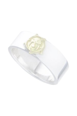 画像1:  {SOLD} Taro Washimi タロウ ワシミ 鷲見太郎 8mm plain ring/arabesque K18 eagle metal {-BEA}  :WT-202511_06-21 