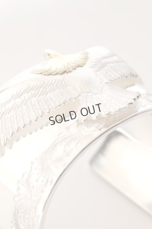 画像3: {SOLD} 【☆超激レア】鷲見太郎氏の手彫りアラベスク 世界オンリーワンアイテム  Taro Washimi タロウ ワシミ 鷲見太郎 eagle eg-03/K18・925 bangle with K24 arabesque design