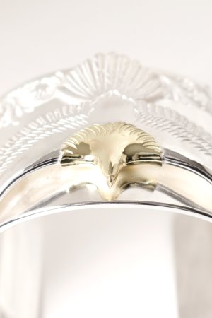 画像4:  【☆超激レア】鷲見太郎氏の手彫りアラベスク 世界オンリーワンアイテム  Taro Washimi タロウ ワシミ 鷲見太郎 eagle eg-03/K18・925 bangle with K24 arabesque design