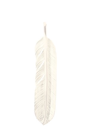 画像2:  {SOLD} Taro Washimi タロウ ワシミ 鷲見太郎 L K18 flight feather 01 {1FFL01-YG-BJS}  :WT-PENDANT-106-F 