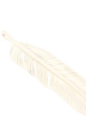 画像4:  {SOLD} Taro Washimi タロウ ワシミ 鷲見太郎 L K18 flight feather 01 {1FFL01-YG-BJS}  :WT-PENDANT-106-F 