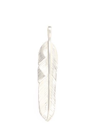 画像2:   Taro Washimi タロウ ワシミ 鷲見太郎 S K18 flight feather 01 {1FFS01-YG-BJS}  :WT-PENDANT-108-F 