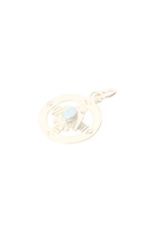 画像3:  {SOLD} Taro Washimi タロウ ワシミ 鷲見太郎 18 K YG medicine wheel × K18 thunderbird × Custom Opal {-BJS}  :WT-PENDANT-114-F 