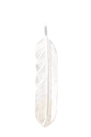 画像2:  {SOLD} Taro Washimi タロウ ワシミ 鷲見太郎 L flight feather K18 top 01 {1FFL01-TYG-BJS}  :WT-PENDANT-117-F 