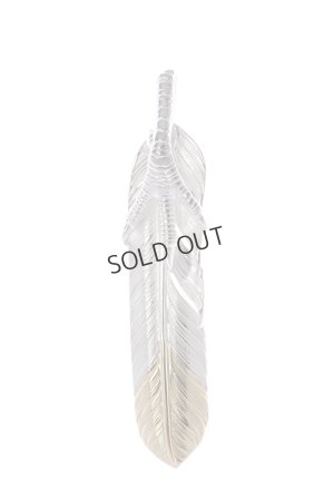 画像1: {SOLD}Taro Washimi タロウ ワシミ 鷲見太郎 eagle claw pendant 01 × L flight feather K18 top 01{-BJS}