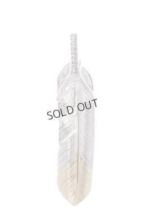 画像1: {SOLD}Taro Washimi タロウ ワシミ 鷲見太郎 eagle claw pendant 02 × L flight feather K18 top 02{-BJS}