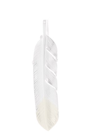 画像2:  {SOLD} Taro Washimi タロウ ワシミ 鷲見太郎 eagle claw pendant 02 × L flight feather K18 top 02 {-BJS}  :WT-PENDANT-124-F 