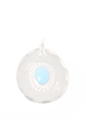 画像1:   Taro Washimi タロウ ワシミ 鷲見太郎 turquoise × cup(6×8) S metal {-AIA}  :WT-PENDANT-13-F 