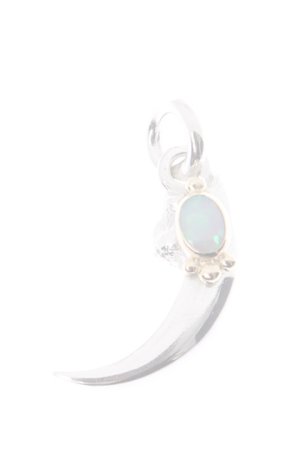 画像1:  {SOLD} Taro Washimi タロウ ワシミ 鷲見太郎 opal × K18 sazare cup(5×7) S eagle claw single pendant 02 {WT-PENDANT-1126A-AIA}  :WT-PENDANT-14-F 