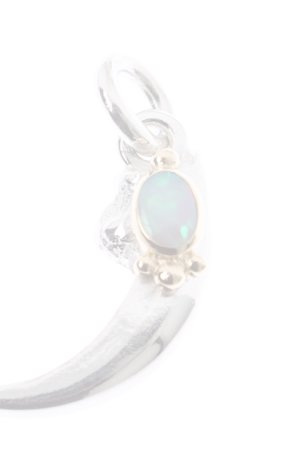 画像5:  {SOLD} Taro Washimi タロウ ワシミ 鷲見太郎 opal × K18 sazare cup(5×7) S eagle claw single pendant 02 {WT-PENDANT-1126A-AIA}  :WT-PENDANT-14-F 