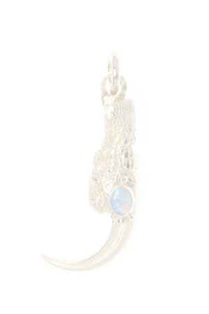 画像1:  {SOLD} Taro Washimi タロウ ワシミ 鷲見太郎 opal × K18 sazare cup(5×7) L K18 eagle claw single pendant 02 {-BJS}  :WT-PENDANT-18-F 