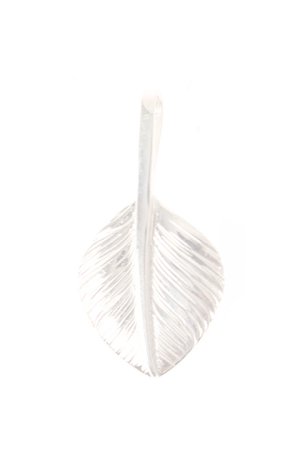 画像1:   Taro Washimi タロウ ワシミ 鷲見太郎 L heart feather 01  {1HFL01-AIA}  :WT-PENDANT-23-F 