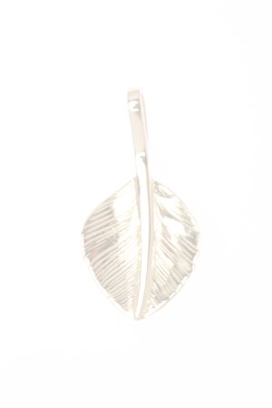 画像2:  {SOLD} Taro Washimi タロウ ワシミ 鷲見太郎 L K18 heart feather 02 {1HFL02-YG-BJS}  :WT-PENDANT-26-F 