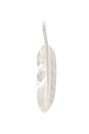 画像2:  {SOLD} Taro Washimi タロウ ワシミ 鷲見太郎 S K18 flower metal × S feather 01 {-BJS}  :WT-PENDANT-36-S 