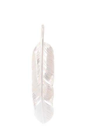画像1:  {SOLD} Taro Washimi タロウ ワシミ 鷲見太郎 M K18PG feather 925 top 01 {-BJS}  :WT-PENDANT-48-F 