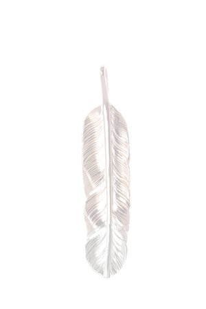 画像2:  {SOLD} Taro Washimi タロウ ワシミ 鷲見太郎 M K18PG feather 925 top 01 {-BJS}  :WT-PENDANT-48-F 