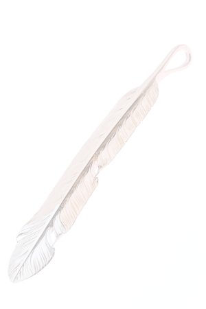 画像4:  {SOLD} Taro Washimi タロウ ワシミ 鷲見太郎 M K18PG feather 925 top 02 {-BJS}  :WT-PENDANT-49-F 