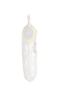   Taro Washimi タロウ ワシミ 鷲見太郎 opal × K18 cup(6×8) L K18 flight heart feather 01 × L arabesque flight feather 01 {-BJS}  :WT-PENDANT-56-F 