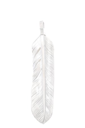 画像2:  {SOLD} Taro Washimi タロウ ワシミ 鷲見太郎 opal × K18 cup(6×8) L K18 flight heart feather 01 × L arabesque flight feather 01 {-BJS}  :WT-PENDANT-56-F 