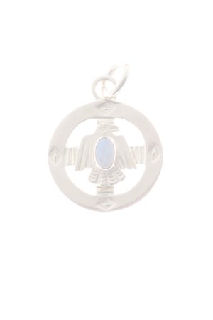 画像1:  {SOLD} Taro Washimi タロウ ワシミ 鷲見太郎 K18 medicine wheel pendant/thunderbird/opal {-BJA}  :WT20201209-12-F 