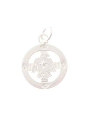画像1:  {SOLD} Taro Washimi タロウ ワシミ 鷲見太郎 K18 medicine wheel pendant/thunderbird {-BJA}  :WT20201209-13-F 