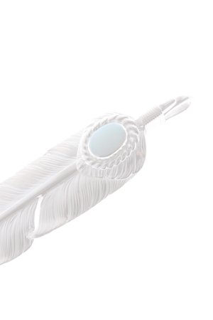 画像3:  {SOLD} Taro Washimi タロウ ワシミ 鷲見太郎 M heart feather / 5×7 cup / opal5×7 {-BBA}  :WT202210-02-F 