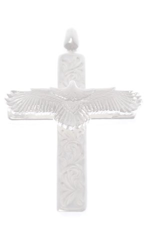 画像3:   Taro Washimi タロウ ワシミ 鷲見太郎 mini arabesque cross pendant / eagle eg-06/925 parts {-BCS}  :WT2023-01-F 