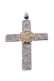 画像3: Taro Washimi タロウ ワシミ 鷲見太郎 mini arabesque cross pendant / S K18 flower metal{-BCS}